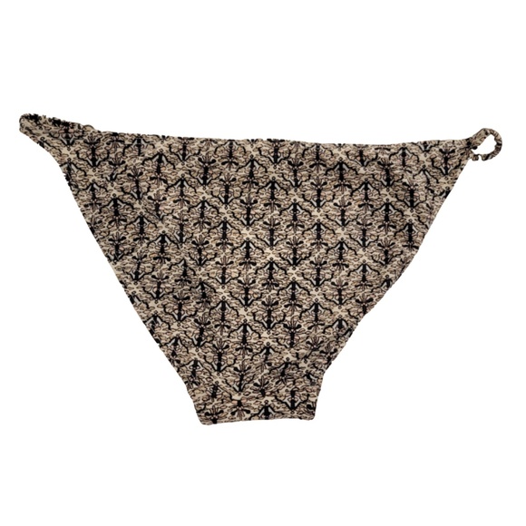 Zimmermann Bikini Bottom Size 6/8 White Tan Black Side Rings Swim NWT NEW $255 - Picture 2 of 8